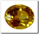 Saphir de couleur ovale de 0,92 carat