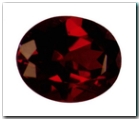 Pyrope ovale de 3,49 carat