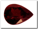 Pyrope poire de 2,50 carat