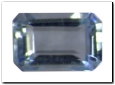 Aigue-marine rectangle pans coup�s de 0,52 carat