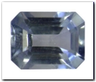 Aigue-marine rectangle pans coup�s de 2,00 carat