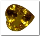 Saphir de couleur coeur de 1,00 carat