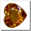 Saphir de couleur coeur de 0,95 carat