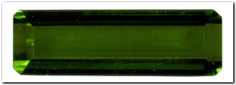 Tourmaline rectangle pans coup�s de 3,13 carat
