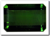 Tourmaline rectangle pans coupés de 9,30 carat