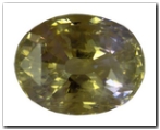 Saphir de couleur ovale de 14,01 carat
