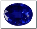 Saphir ovale de 0,45 carat