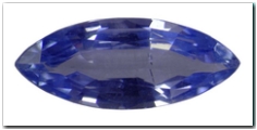 Saphir navette de 1,95 carat