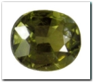 Saphir de couleur ovale de 0,73 carat