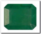 �meraude rectangle pans coup�s de 0,94 carat