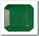 �meraude rectangle pans coup�s de 0,98 carat
