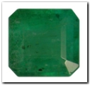 émeraude rectangle pans coupés de 1,17 carat