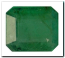�meraude rectangle pans coup�s de 1,92 carat