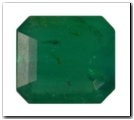 émeraude rectangle pans coupés de 1,95 carat