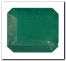 �meraude rectangle pans coup�s de 3,01 carat