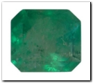 �meraude rectangle pans coup�s de 0,91 carat