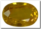 Saphir de couleur ovale de 1,14 carat