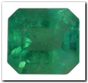 �meraude rectangle pans coup�s de 0,90 carat
