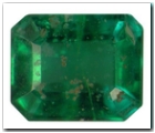�meraude rectangle pans coup�s de 0,36 carat