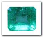 �meraude rectangle pans coup�s de 2,81 carat