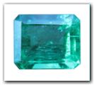 �meraude rectangle pans coup�s de 4,60 carat