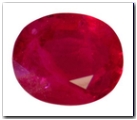 Rubis ovale de 2,92 carat