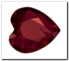Rubis coeur de 0,31 carat