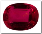 Rubis ovale de 0,68 carat