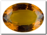 Citrine ovale de 19,28 carat