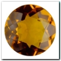 Citrine rond de 4,91 carat