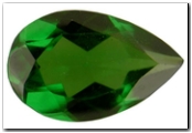 Tsavorite poire de 0,40 carat