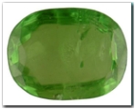 Tsavorite ovale de 1,65 carat