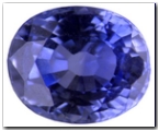Saphir ovale de 5,04 carat