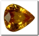 Saphir de couleur poire de 1,53 carat