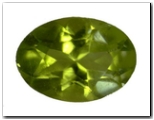 Péridot ovale de 0,70 carat