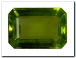 P�ridot rectangle pans coup�s de 10,17 carat