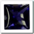 Iolite carr� de 2,00 carat