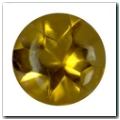 Citrine rond suiffe de 0,36 carat
