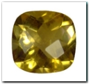 Citrine carr� briolette de 2,31 carat