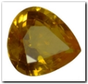 Saphir de couleur poire de 1,99 carat