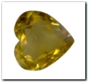Citrine coeur de 1,00 carat