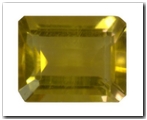 Citrine rectangle pans coupés de 3,06 carat