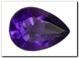 Am�thyste poire de 0,90 carat
