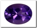 Am�thyste ovale de 1,00 carat