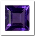 Am�thyste carr� de 1,00 carat