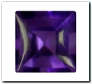 Am�thyste carr� de 2,45 carat