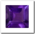 Am�thyste carr� de 1,40 carat