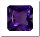 Am�thyste carr� de 6,16 carat