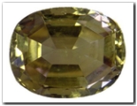 Saphir de couleur ovale de 5,86 carat