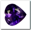 Am�thyste coeur de 1,32 carat